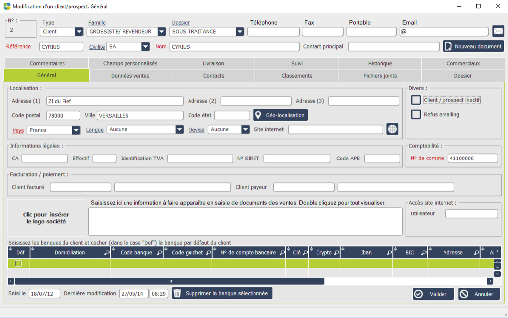 Modele Fiche Prospect Client